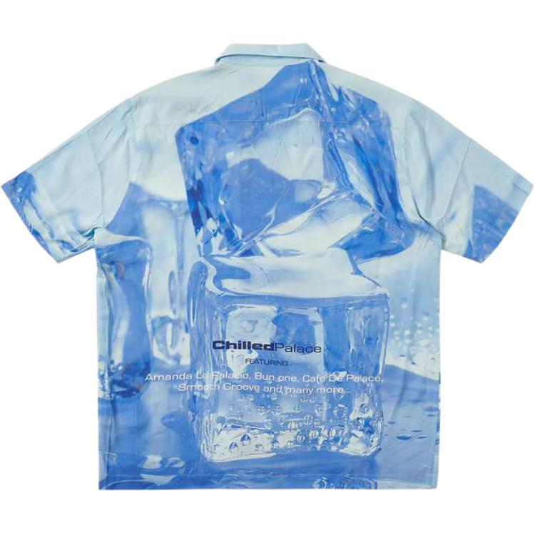 Palace Ultimate Chill Shirt Crystalised Blue Unisex Tops P24SHT025