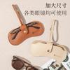 Hanging leather glasses bag summer metal magnetic buckle sunglasses storage bag sunglasses myopia glasses storage bag