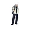 Li Ning Reignite Series Loose Cardigan Comfortable Casual Simple Zipper Stand Collar Color Block Sweatshirt Unisex sweatshirt Gray Off-White AWDUB41-2