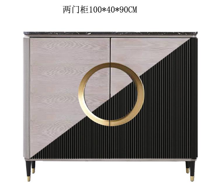 RWJ Simple Entry Door Living Room Wall Marble Storage Sideboard Cabinet Entrance Cabinet