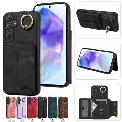 Für Samsung Galaxy A55 (5G) Ring Halter Kartenfächer Abdeckung Handyhülle