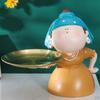 Girl Figurine Storage Tray Holder Creative Sculpture Wedding Party Decor