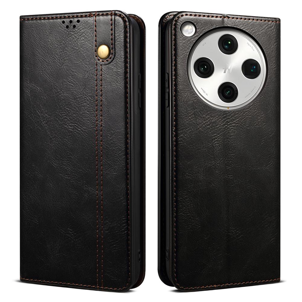 For Oppo Find X8s+ 5G Case Crazy Horse Texture Waxy Leather Wallet Stand Phone Cover