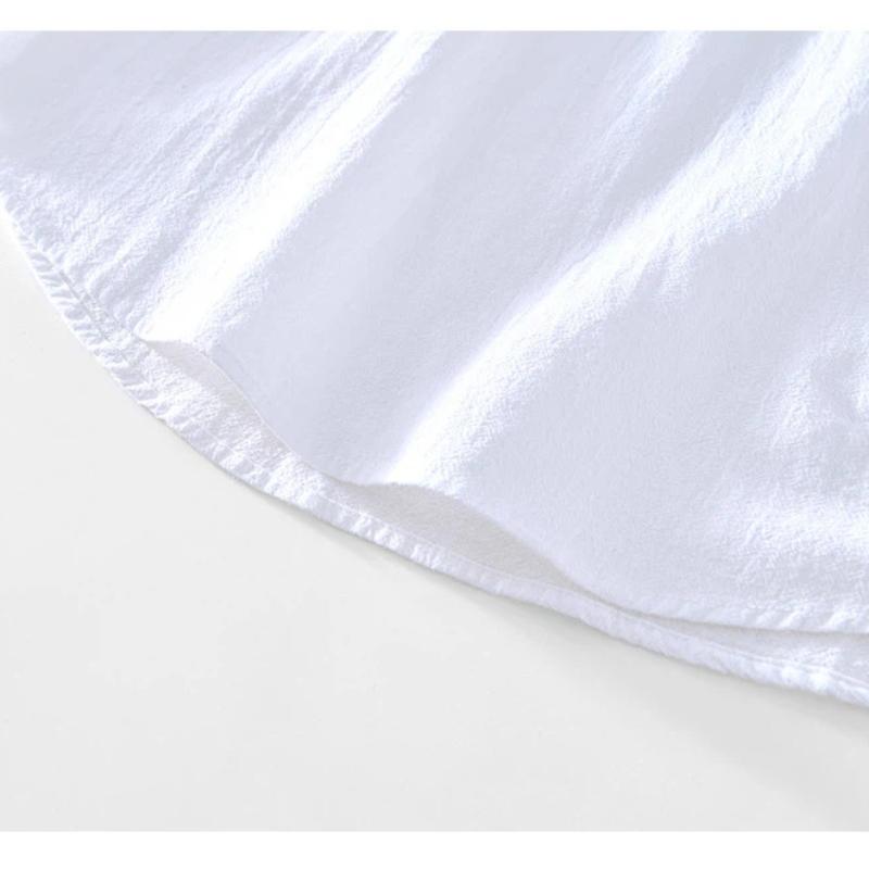 Chinese Retro Style Cotton Linen Tshirt for Men Summer Long Sleeve Top Daily Casual Stand Collar Pullover Men T-shirt 4XL