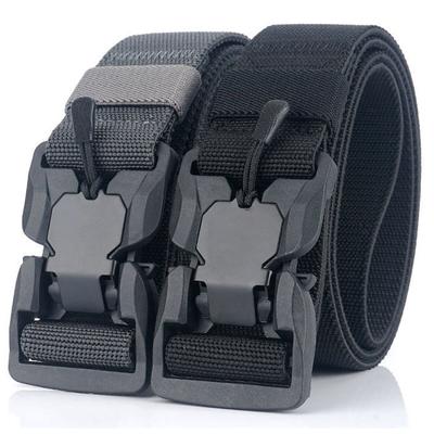 Neue Männer Gürtel Outdoor Jagd Schwarz Militärische Taktische Quick Release Magnetische Schnalle Multi Funktion Leinwand Nylon Taille Gürtel Strap