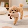 Peluche Giocattolo per Animali Domestici Forma Tazza Tè al Latte Morbido Peluche Corto Cane e Gatto Giocattolo da Masticare Compagno Imbottito Resistente al Morso Gioco Indoor Accessorio per Animali Domestici