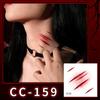 Nuovi Tatuaggi Impermeabili di Halloween Horror Cicatrice Faccia - Adesivi Trucco Opachi per Feste Festival