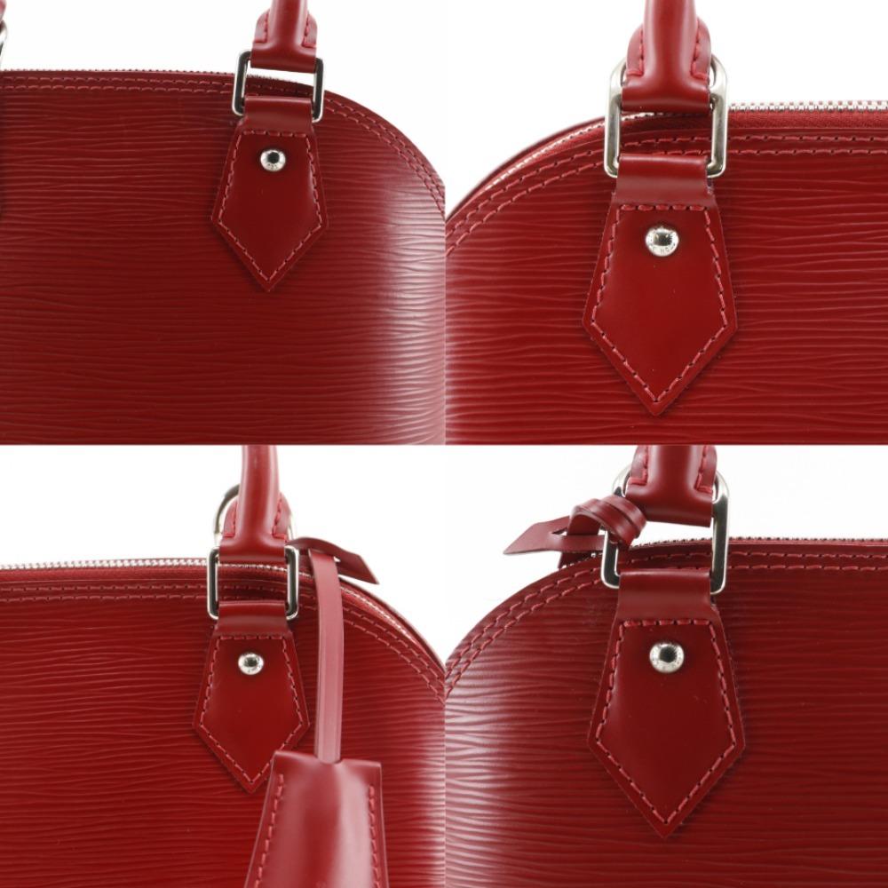 LOUIS VUITTON Alma BB Handbag M41160 2WAYShoulder Red Epi Leather Women Used