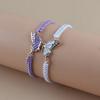 2 Stück Einfaches Schmetterling Handgewebtes Paar Armband Für Frauen Männer Modisches Schmetterlingsarmreif Vielseitiges Gewebtes Armband Geschenke