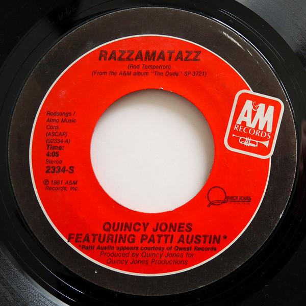 

7inch Record QUINCY JONES - Razzamatazz 2334S A&M Records 1981 US Soul/Funk Used