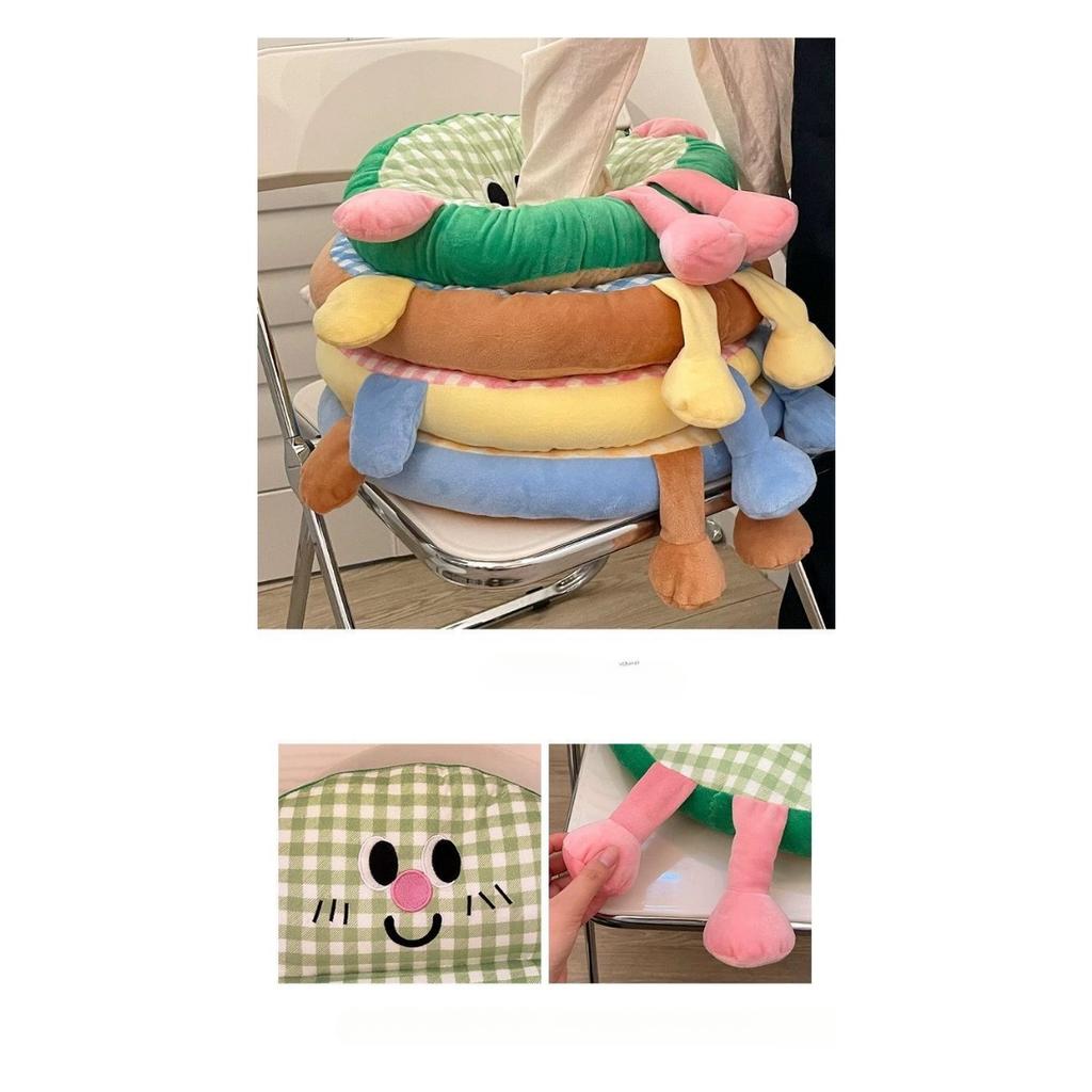 Cartoon Square Cotton Cushion, Reliable and Dual-use for Sitting, Comfortable and Stress Relieving Home Decoration, Seat Cushion