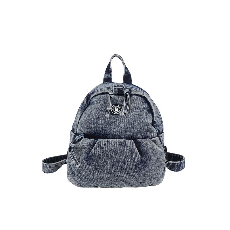 Denim Water-Repellent Backpack Women Travel Backpack