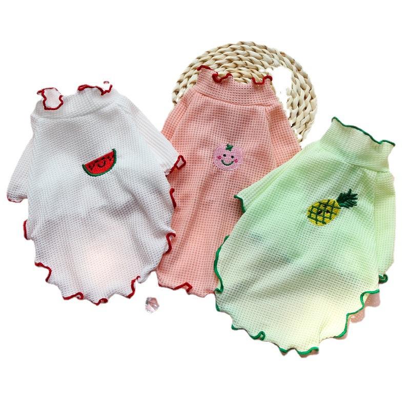 Spring/Summer Dog Cat Pet Clothes Bottom Shirt Autumn Bipod Teddy Than Panda Homewear Dog Supplies Clothing