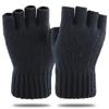 2020Outdoor Half Finger Gloves Women Men Winter Warm Wool Mittens Unisex Elastic Knitted Touchscreen Nonslip Fingerless Gloves