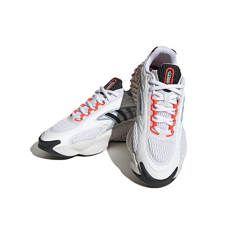 Adidas Originals 4D Krazed Mesh TPU Sports Classic Slip-Resistant Durable Low-Top Lifestyle Shoes Unisex Sneakers White Black Orange HP2819