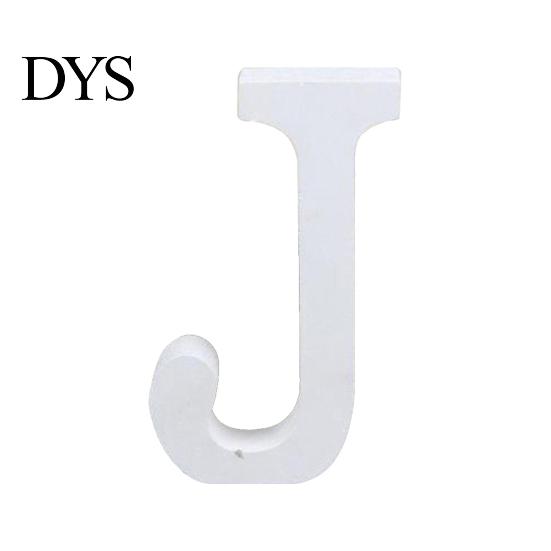 White Wooden Letter Capital Bridal Party Home Shop Name Decor Wedding Favour