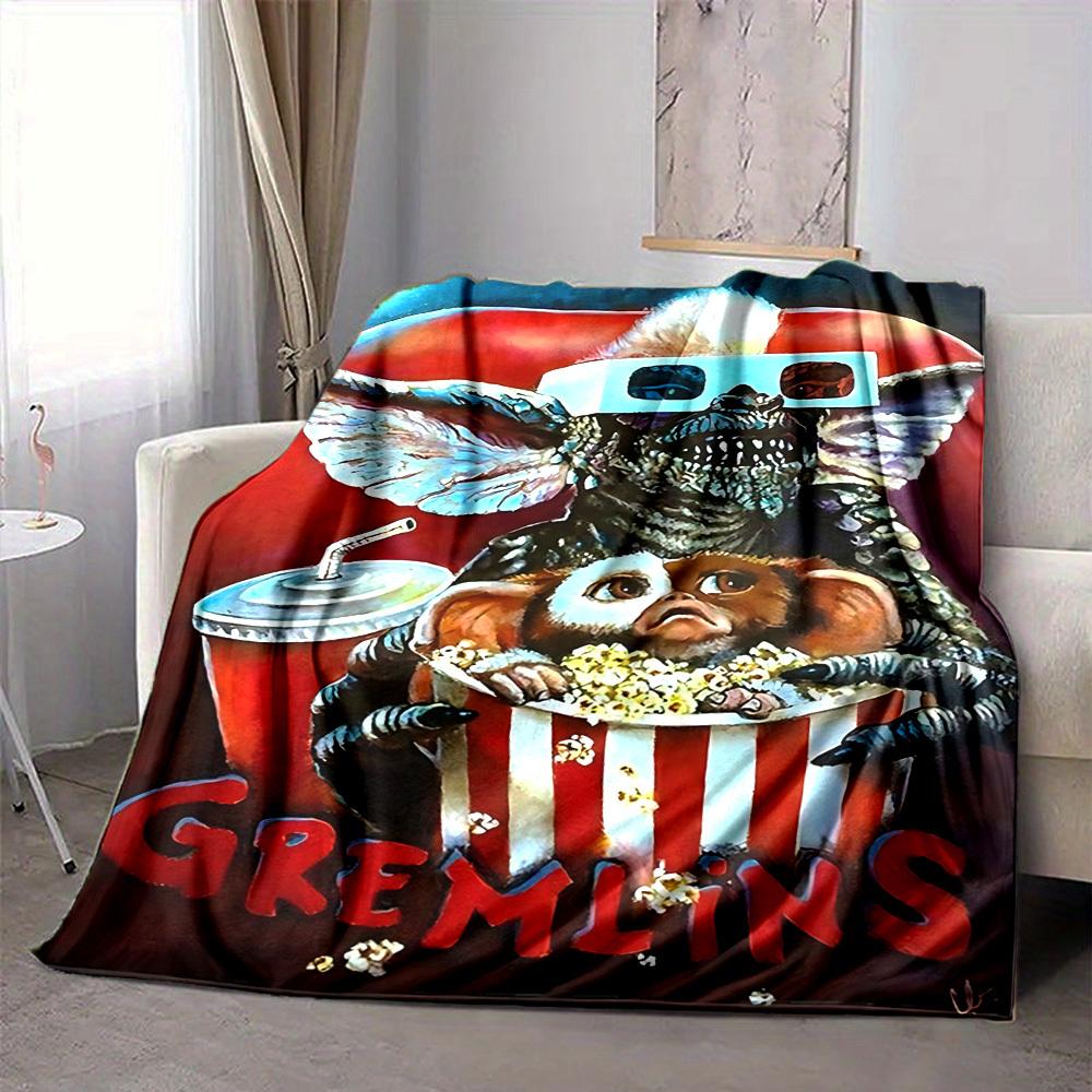 1 Stück Gremlins Decke Leichte Flanelldecke für Sofa, Bett, Reisen, Camping, Wohnzimmer, Büro, Couch, Stuhl und Bett