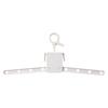 1PC Multifunctional folding clothes hanger, outdoor travel clothes rack, portable clothes hanger, eight-hole clothes and pants hanger, drying rack