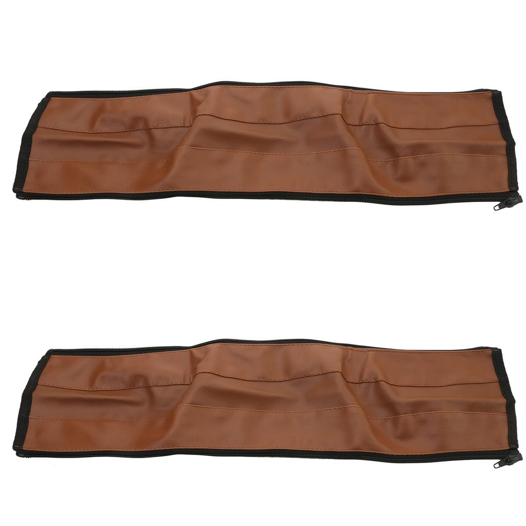 Baby Stroller Leather Handle Covers Trolley Armrest Protective Case Baby Cart Zipper Protector Cover Pushchair Accessories