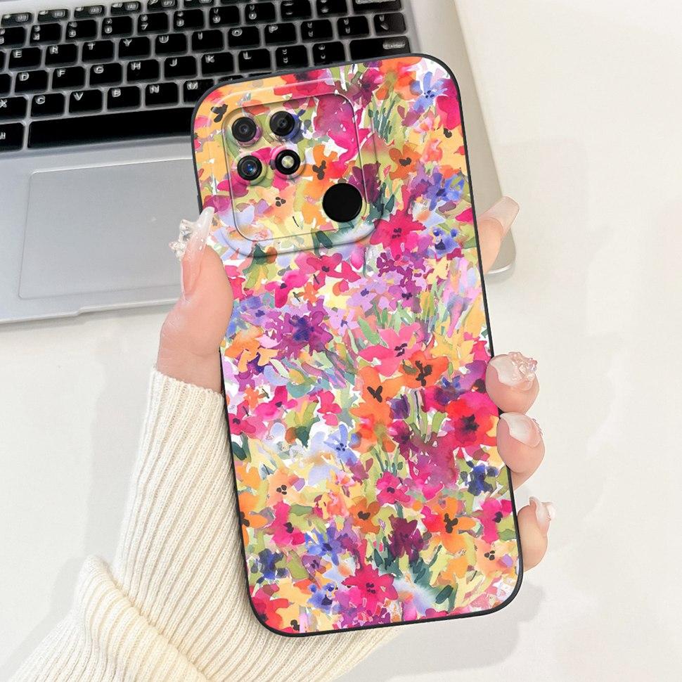 For Realme Narzo 50A Case Silicone Soft TPU Shockproof Cartoon Pattern Phone Casing For Realme Narzo50A  RMX3430 Case Back Cover