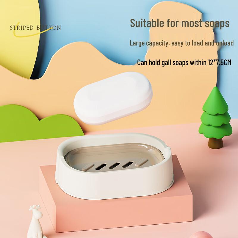 YIXI Self-Draining Wall-Mounted Soap Dish Set