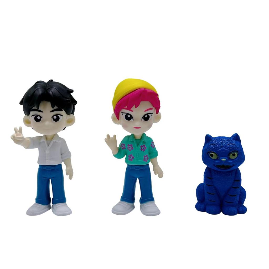 6 Stück Kpop Dämonenjäger Blind Box Saja Boys Anime Figur Schreibtischstatuen Ornament Halloween/Weihnachten Kindergeschenke Spielzeug Geburtstagsgeschenke