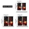 Set Of 2 Red Rose Wine Glass Candle Curtains Fashion Suitable Bedroom Living Room Dorm Curtain Polyester Ideal For Great
