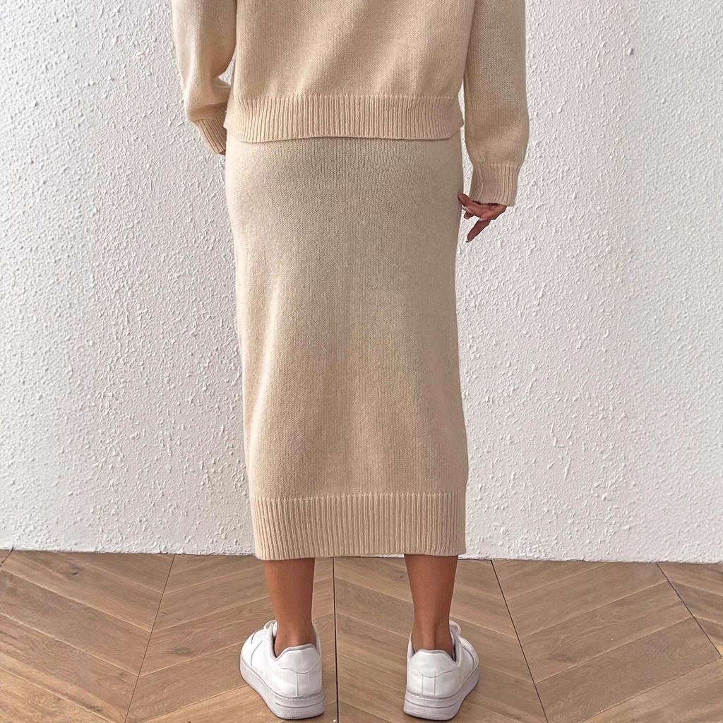 Autumn and Winter Fashion Women's Skirts, Three-dimensional Hand-hooked Flower Decorated Body-hugging Skirts, Skirts and Woolen Dresses