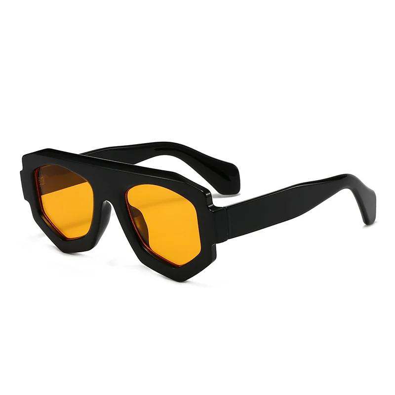 Fashion Irregular Square Sunglasses Outdoor Shades UV400 Retro Purple Men  Sun Glasses Women Travel Party Business Festival Gift