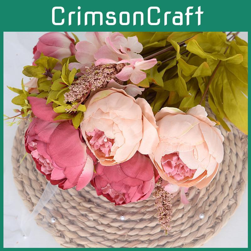 13 Head Artificial Core Peony Flower With Lifelong Beauty For Decoration House