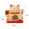 Chinese Cat Ornaments Animal Figurine Ceramic Waving Craft Sculpture Statue for Garden Indoor