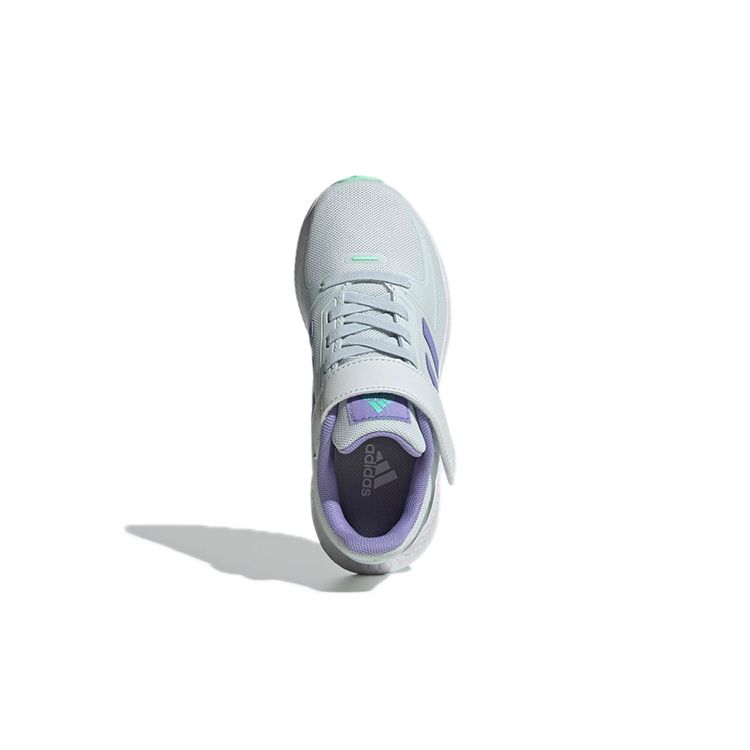 Adidas Runfalcon 2.0 K Durable Breathable Low-Top Running Shoes Kids Sneakers Gray Purple GV7755