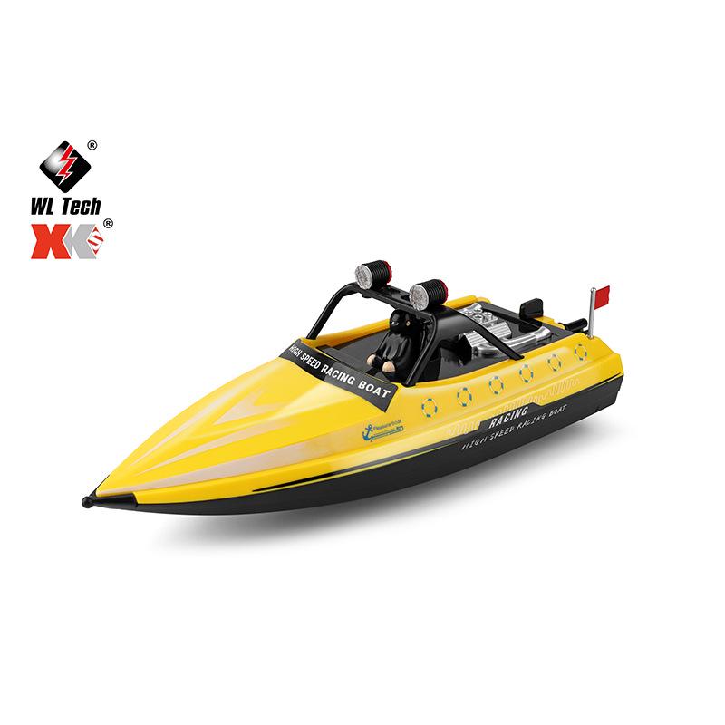 

Weili WL917 Высокоскоростная радиоуправляемая лодка с подсветкой - Гоночный катер с дистанционным управлением жёлтый