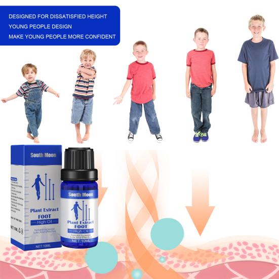 10ml Foot Height Mild Quick Oil Absorb Soothing Feet Herbal Height Increasing Plant