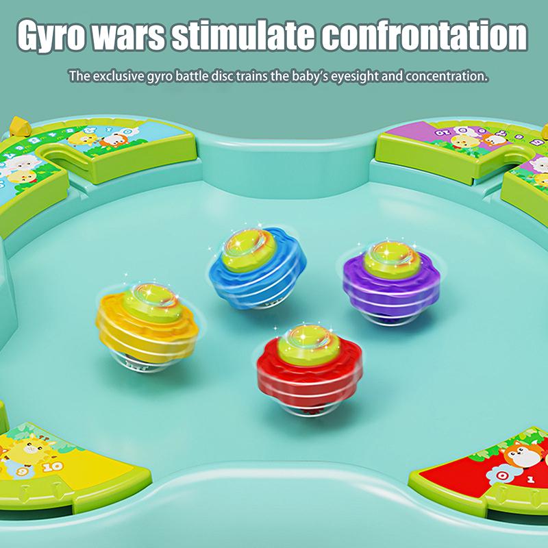 1 Set Multi-Player Battle Children Table Interactive Kit Gyro Big Battle Pull Combat Plate Gyro Play Puzzle Game Toys