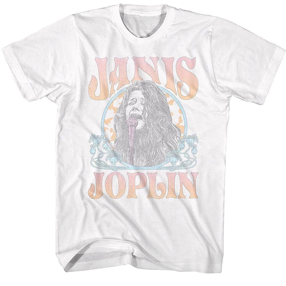 Janis Joplin Faded Art Noveau Circle Music Shirt 120