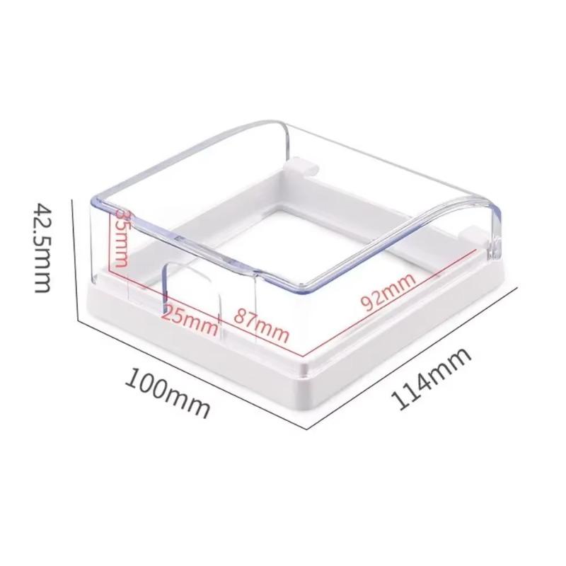 86 Type Wall Socket Waterproof Case Transparent Switch Cover Household Electrical Outlet Protection Accessories