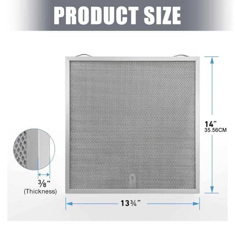 2 Bucăți Filtru Grăsime Capotă de Bucătărie Pentru Modelele S97017415 QDE30