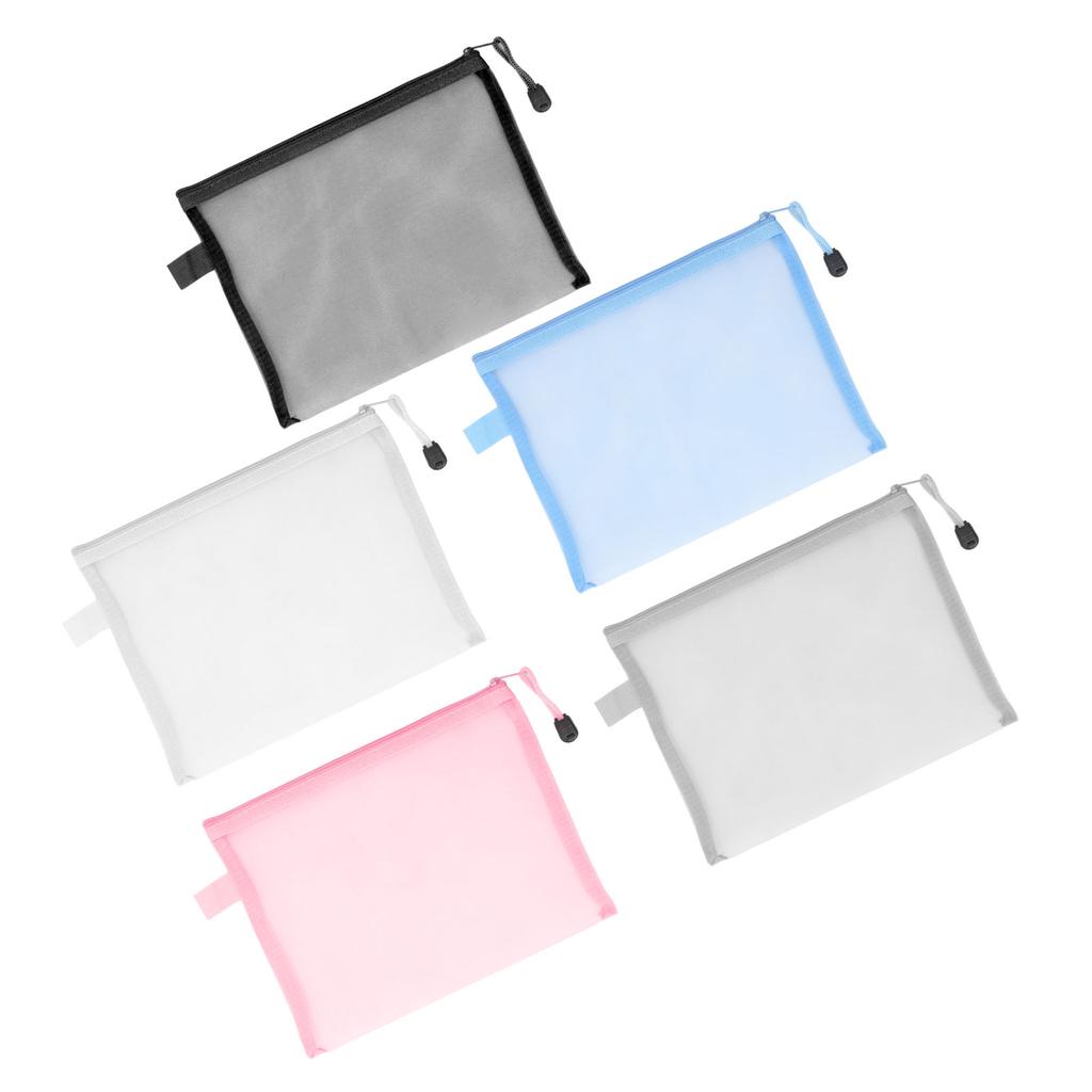 10PCS  Documents Pouch Waterproof Tear Resistant A5 Paper Size Document Organizer Bag