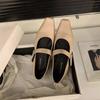 Designer Low Heel Women Mary Jane Shoes Fashion Shallow Crystal Buckle Shoes Ladies Casual Dress Street Style Shoes