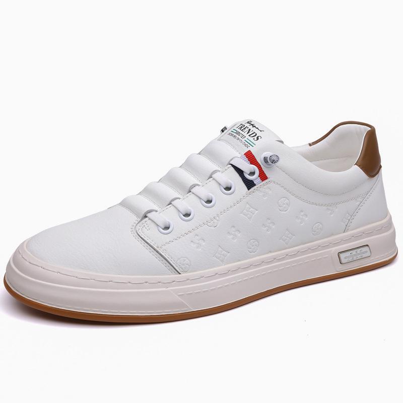 2024 Herbst neue Herren Sportstil lässige Lederschuhe Herren handgefertigt online vielseitige Board-Schuhe weiße Schuhe Herren 1916