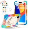For Xiaomi Redmi Pad SE 8.7.360° Rotating Grip Heavy Duty Protection Stand TPU+PC 3in1 Anti-knock Shockproof Tablets PC Case