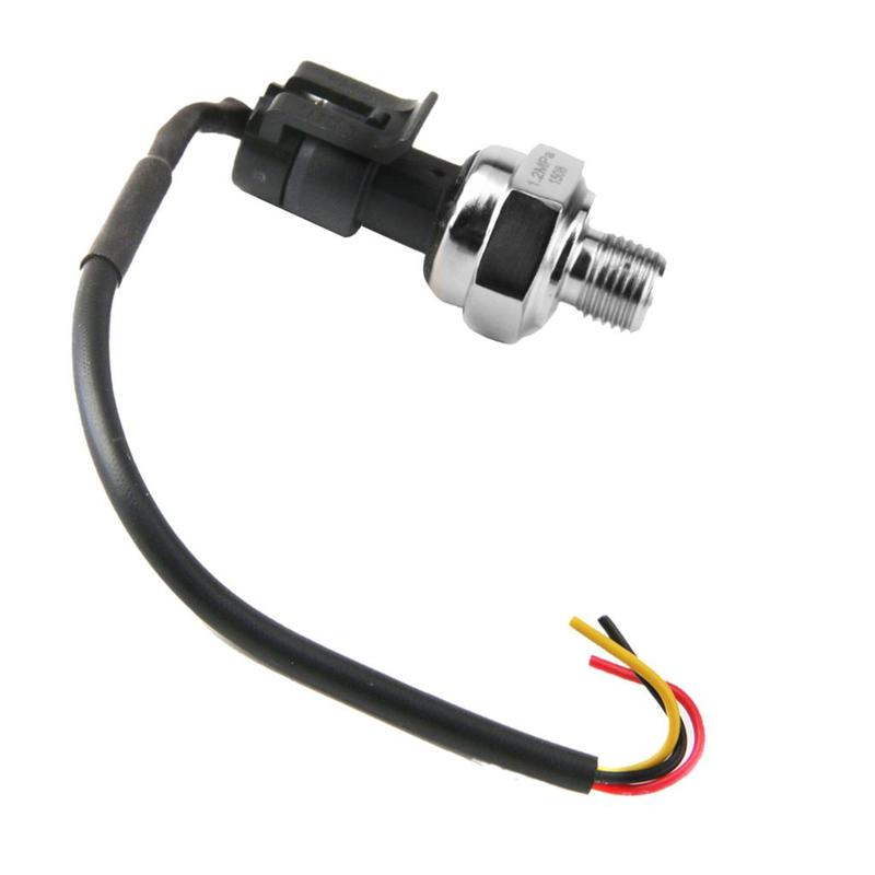 Oil Pressure Transducer Sensor 1.3cm Screw Digital Meter Fuel Pressure Measurement Gauge for Car and Motorcycle