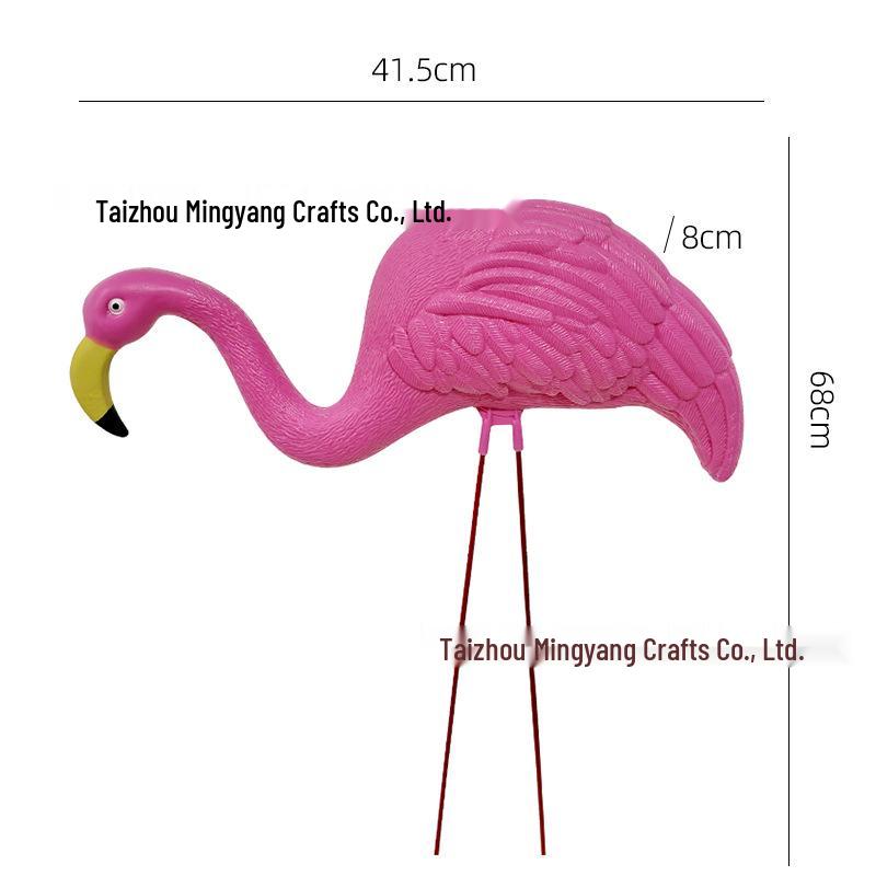 Cross-border Flamingo & Crane Outdoor Animal Decor Set for Garden or Wedding