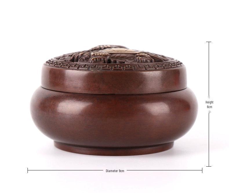 Bronze Three-Legged Sandalwood Incense Burner with Holder - Large Indoor Diffuser for Offerings to Buddha