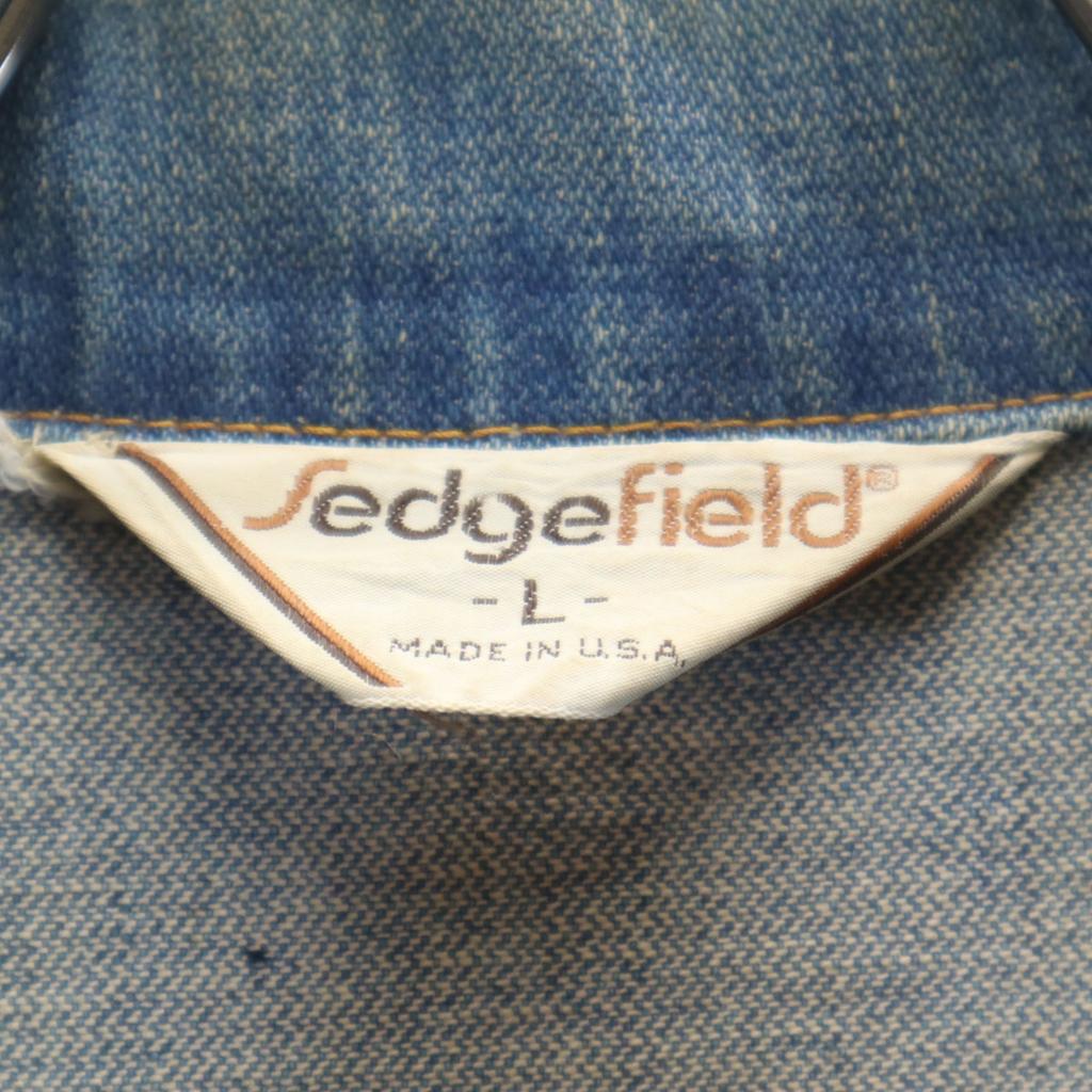 Sedgefield 70s Made in USA Vintage Denim Jacket L Wash blue jeans Men's Used