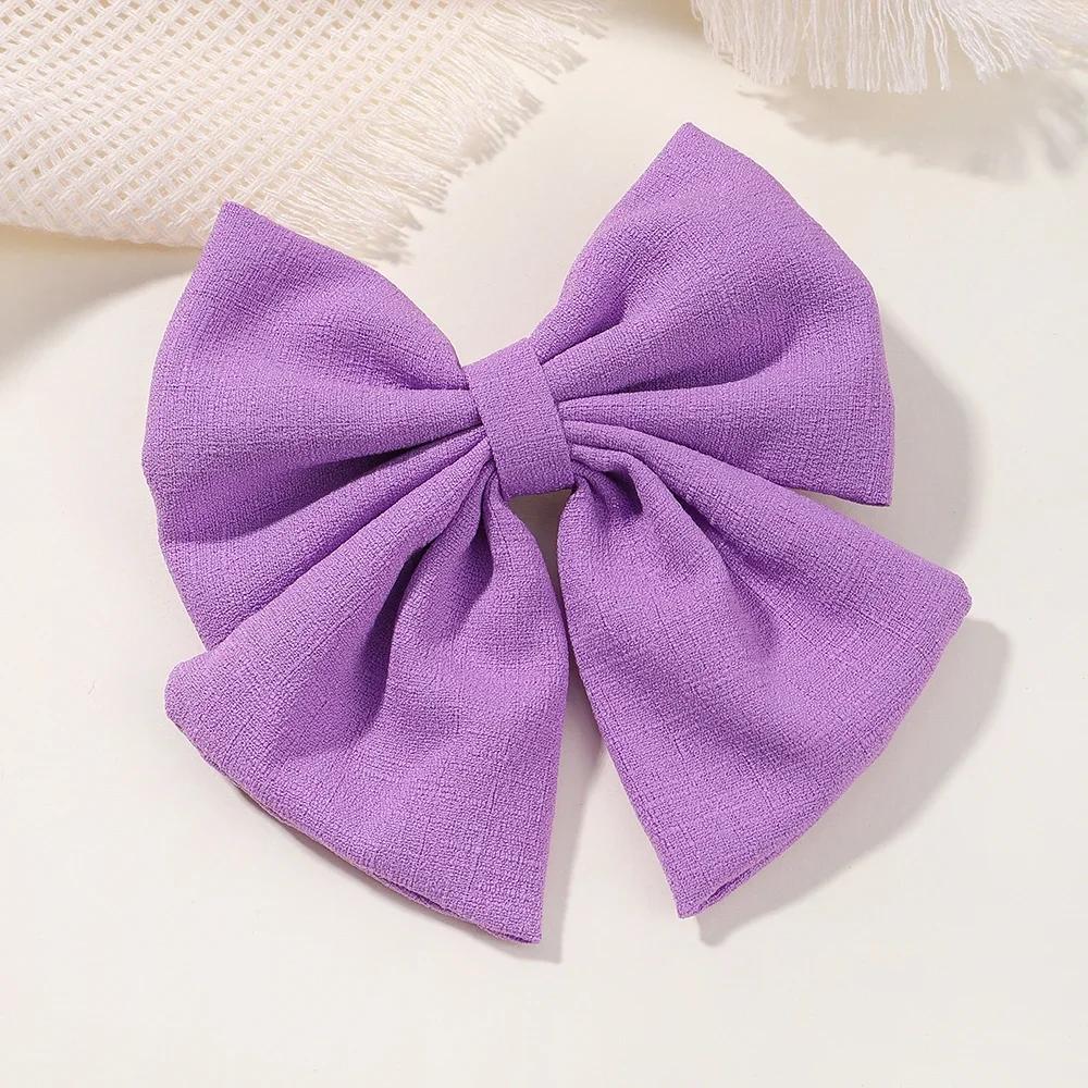 Elegant Floral Cotton Kids Bows Spring Butterfly Hair Clip Print Barrette For Women Girls Sweet Hairpin Accessories