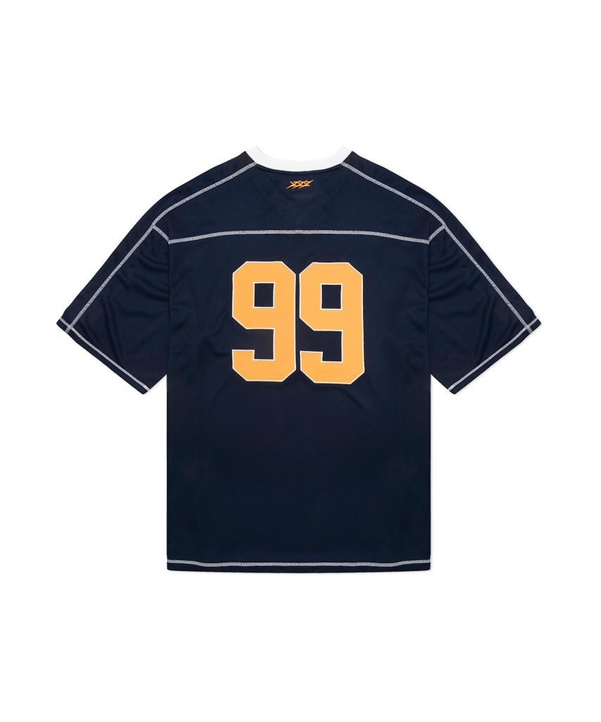 NINEZ Waffle Mesh Rugby Oversized T-Shirt (2 Colors)