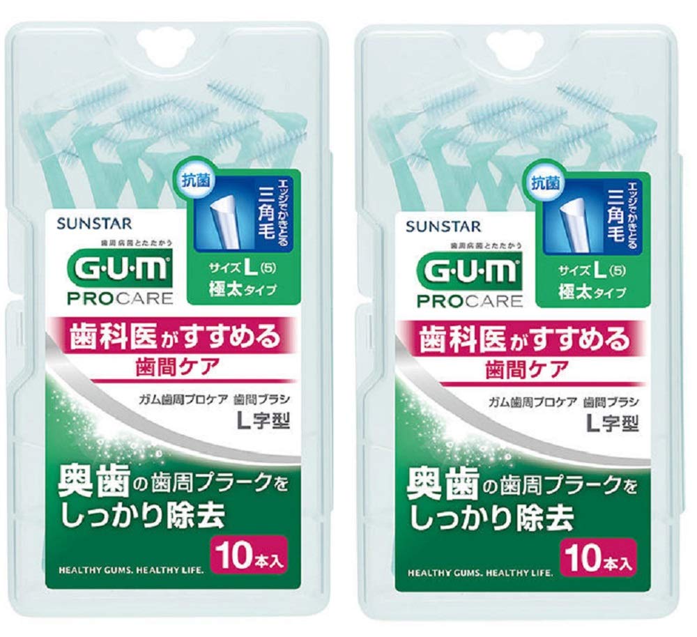 

Межзубной ершик GUM 10P L x 2 набора [Оптовая закупка] L-образный