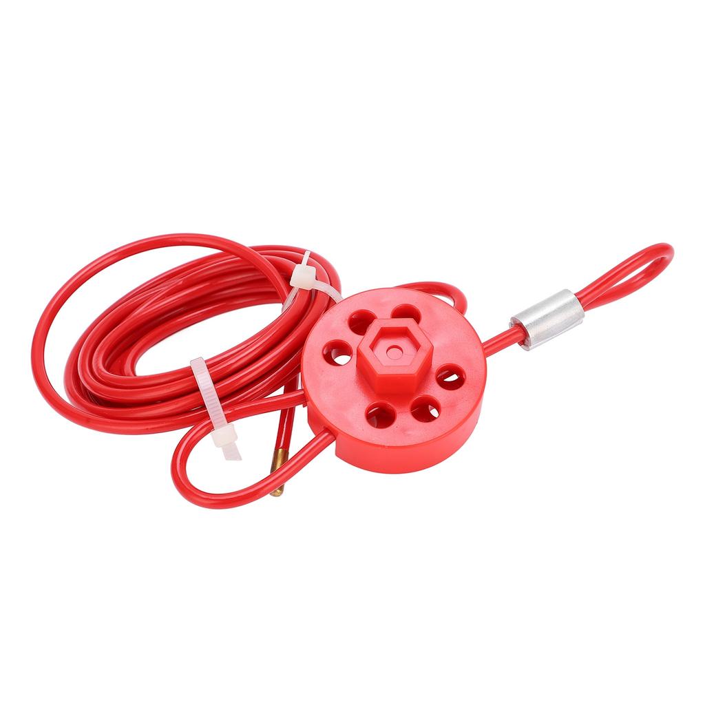 Adjustable Cable Lockout 2meters Lockable Handle Stainless Steel Lockout Tagout Cable Lock
